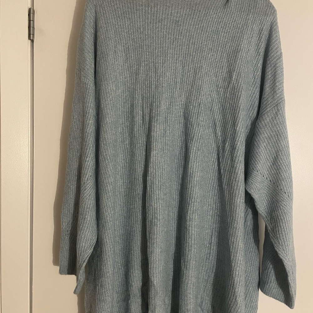Sky blue cardigan. Sz L/XL